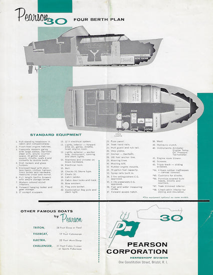 Pearson 30 Express Cruiser Brochure