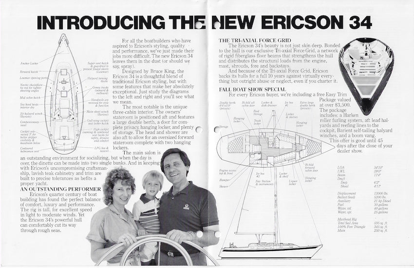 Ericson 34 Mark II Launch Brochure