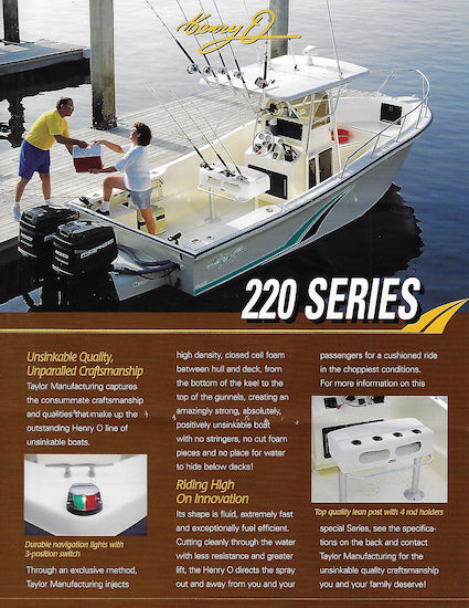 Henry O 220 Series Brochure