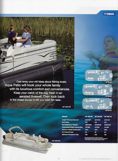 Aqua Patio 2007 Pontoon Brochure