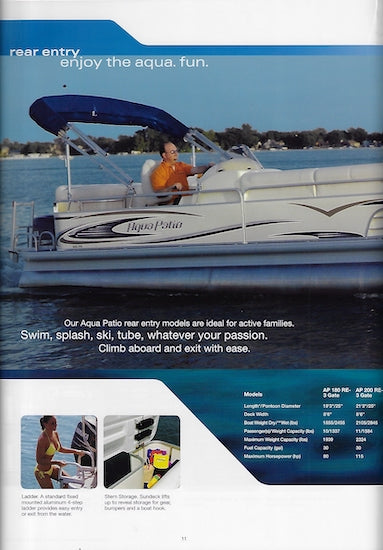Aqua Patio 2007 Pontoon Brochure
