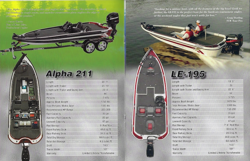 Legend 2007 Bass Boat Brochure – SailInfo I
