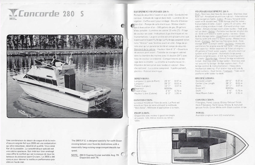 Concorde 1979 Brochure