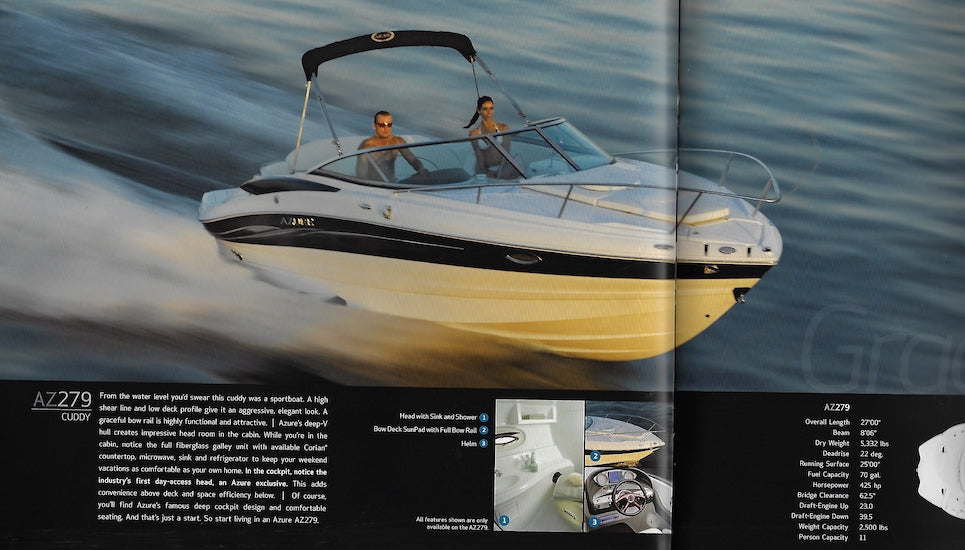 Bennington 2008 Azure Sport Boats Brochure