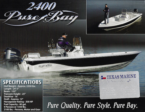 Blue Wave 2400 Pure Bay Brochure