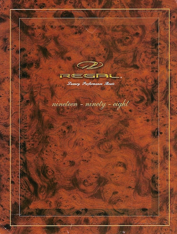 Regal 1998 Full Line Brochure