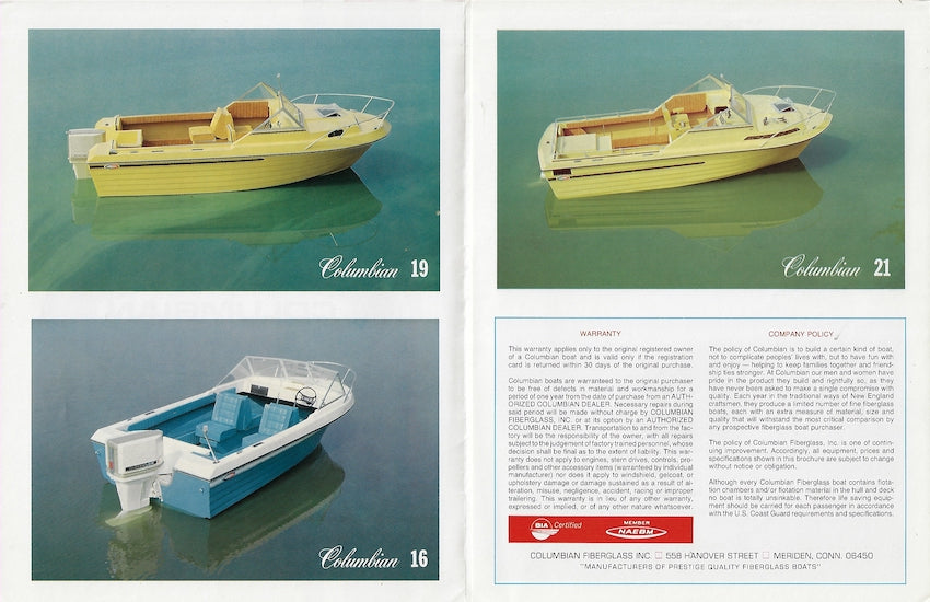 Columbia 1974s Brochure