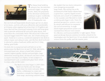 Back Cove 33 Brochure