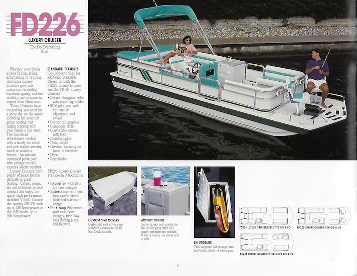 Hurricane 1991 Deck Boat Brochure