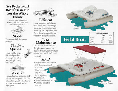 Sea Ryder 1993 Pontoon Brochure