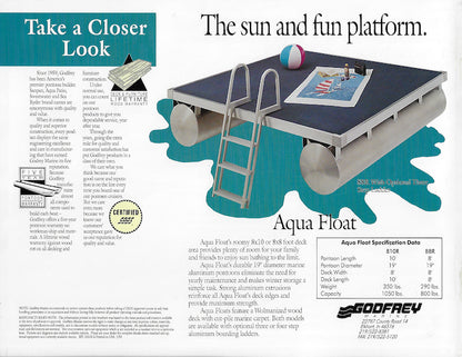 Sea Ryder 1993 Pontoon Brochure
