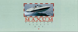 Maxum 1991 Abbreviated Brochure