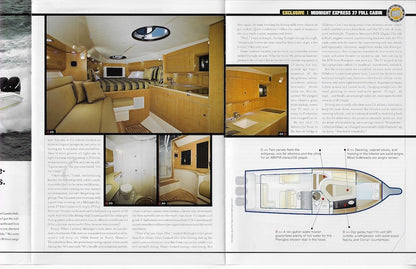 Midnight Express 37 Express Power & Motoryacht Magazine Reprint Brochure