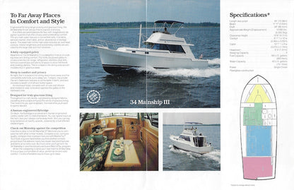 Mainship 34 III Motor Cruiser Brochure