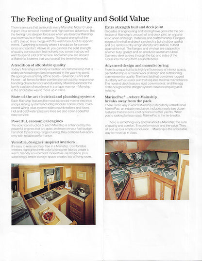 Mainship 34 III Motor Cruiser Brochure