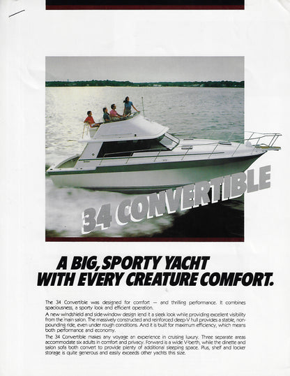 Silverton 34 Convertible Brochure