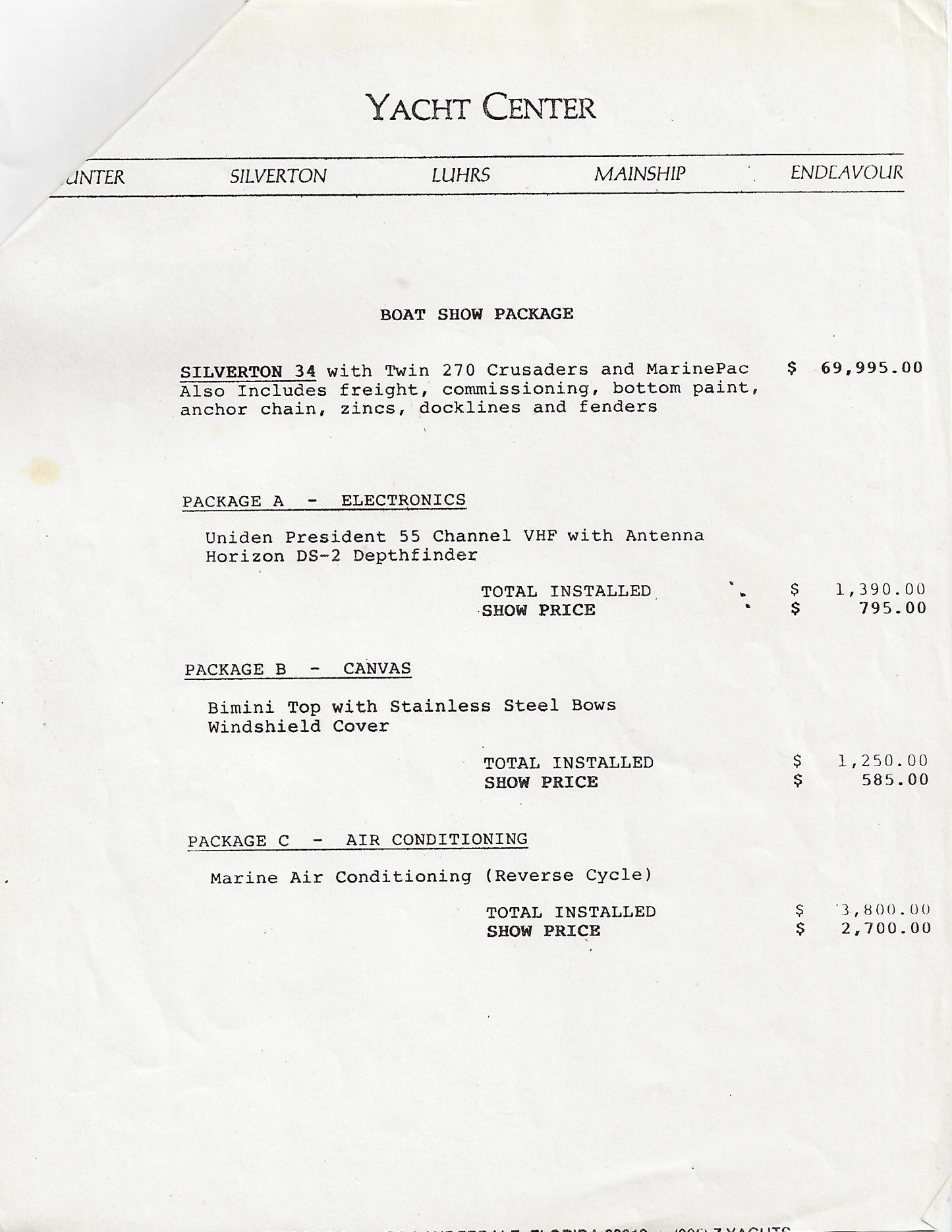 Silverton 34 Convertible Brochure