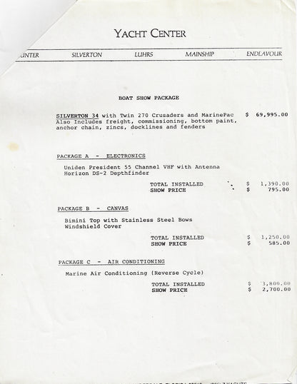Silverton 34 Convertible Brochure