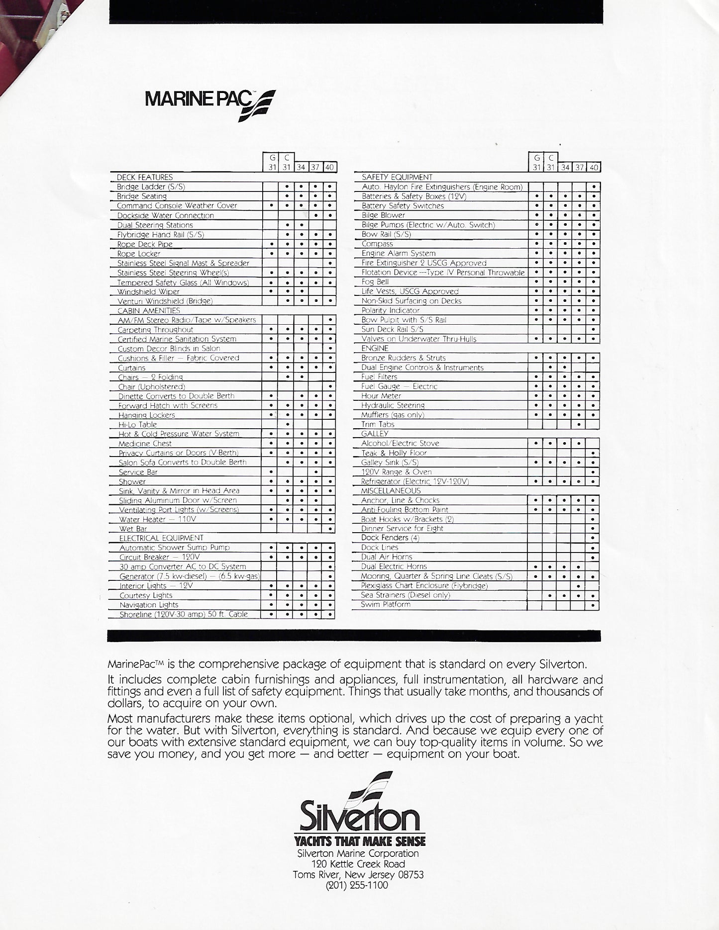 Silverton 34 Convertible Brochure