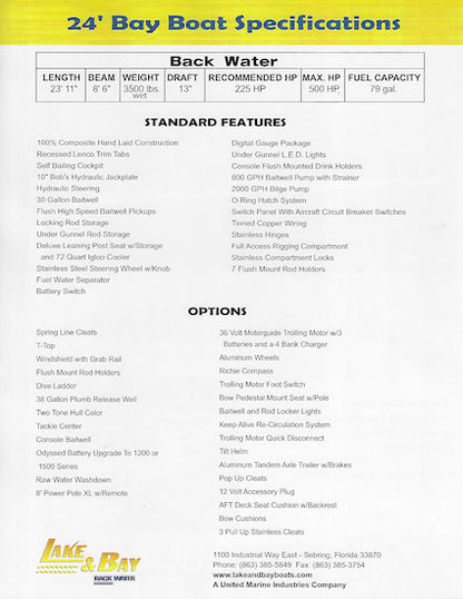 Lake & Bay Bay 24 Brochure