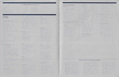 Hatteras 36 Sedan Cruiser Specification Brochure