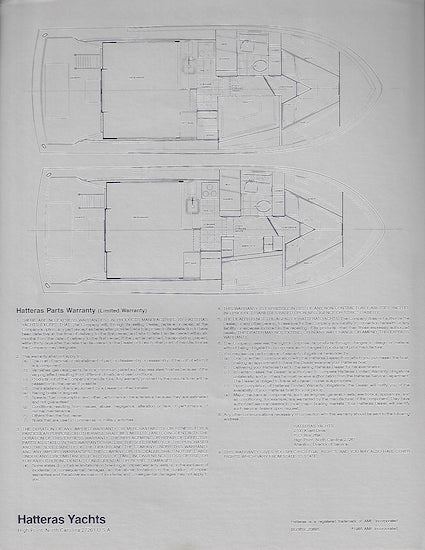 Hatteras 36 Sedan Cruiser Specification Brochure