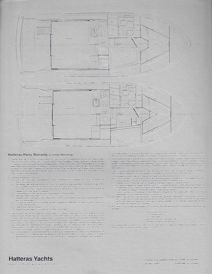 Hatteras 36 Sedan Cruiser Specification Brochure