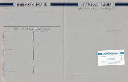 Hartmann Palmer 31 Offshore Trawler Specification Brochure