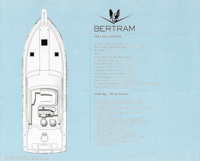 Bertram 450 Convertible Brochure – SailInfo I boatbrochure.com