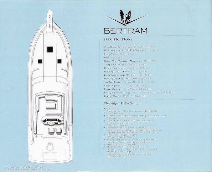 Bertram 510 Convertible Brochure