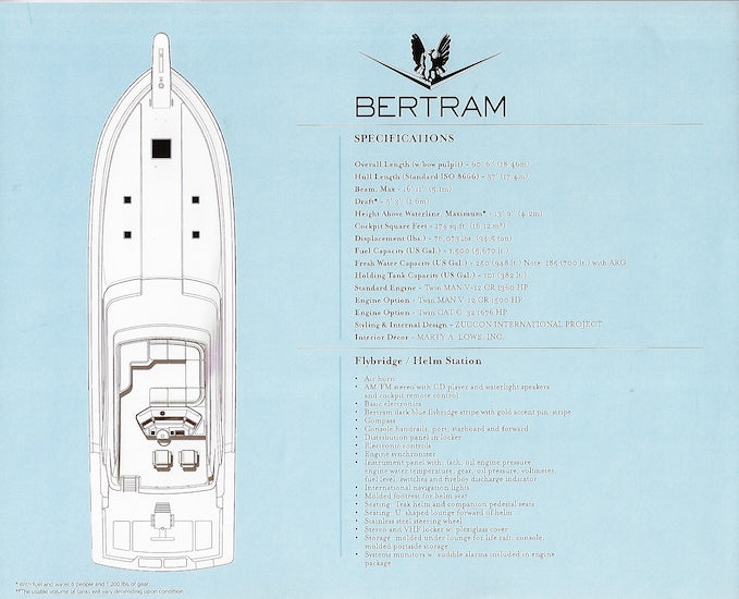 Bertram 570 Convertible Brochure