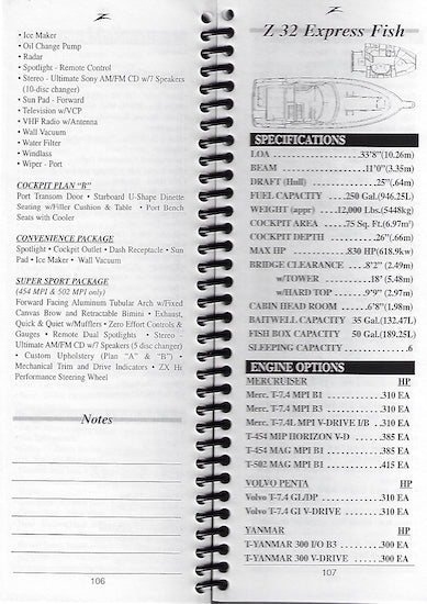 Donzi 2000 Dealer Fact Manual