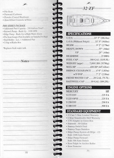 Donzi 2000 Dealer Fact Manual