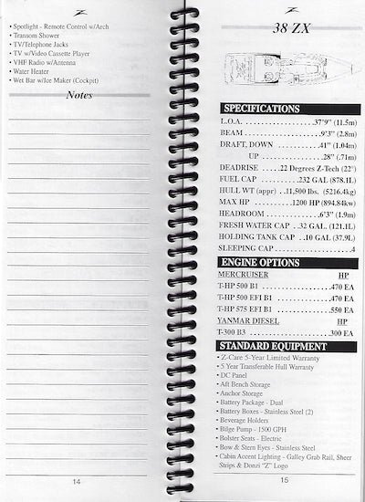Donzi 2000 Dealer Fact Manual