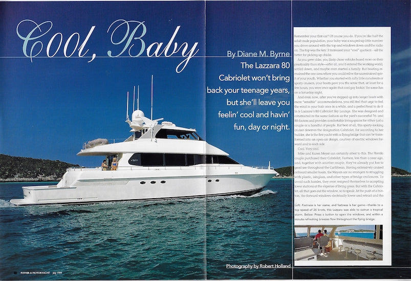 Lazzara 80 Power & Motoryacht Magazine Reprint Brochure