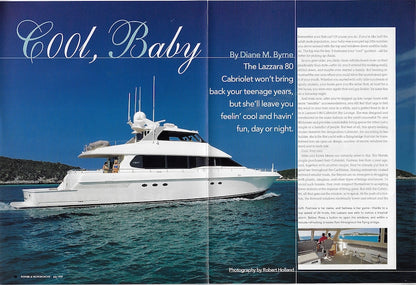 Lazzara 80 Power & Motoryacht Magazine Reprint Brochure