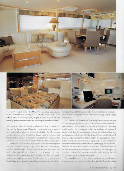 Lazzara 80 Power & Motoryacht Magazine Reprint Brochure