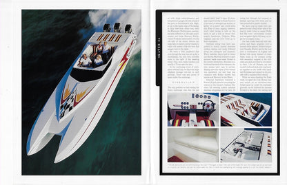 Douglas Skater Offshore 36 Powerboat Magazine Reprint Brochure