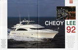 Cheoy Lee 92 Boat International Magazine Brochure