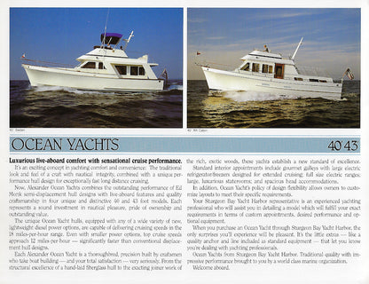 Ocean Alexander Brochure