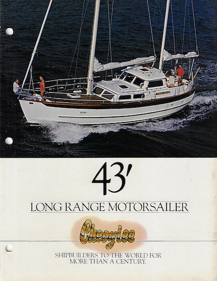 Cheoy Lee 43 Motorsailer Brochure Package