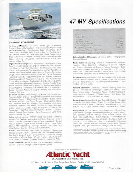 Atlantic 47 Brochure