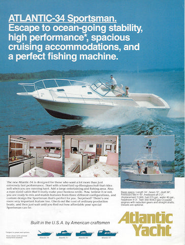 Atlantic 34 Sportsman Brochure