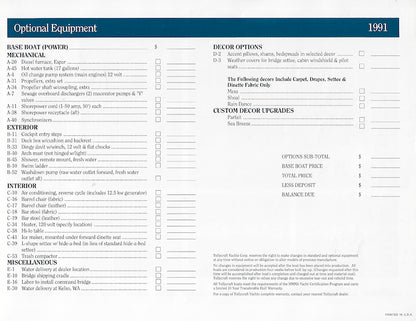 Tollycraft 48 Cockpit Motor Yacht Brochure