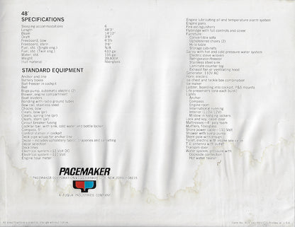 Pacemaker 48 Sportfisherman Brochure