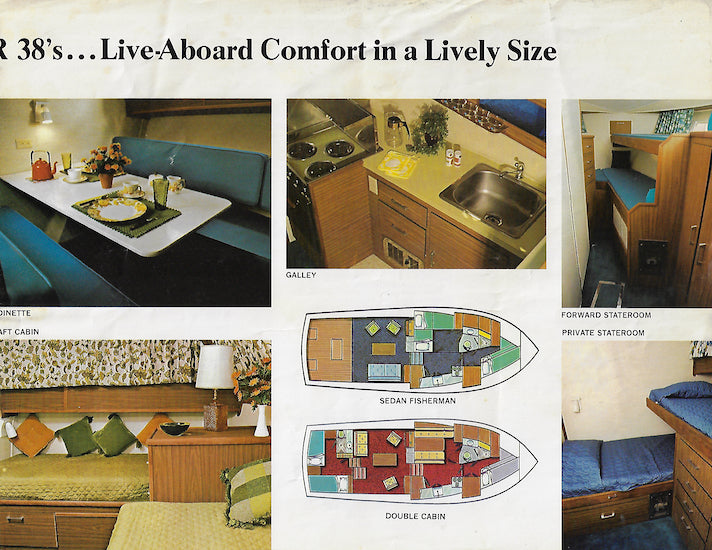 Pacemaker 38 Sedan Fisherman & Double Cabin Cruiser Brochure