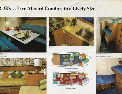 Pacemaker 38 Sedan Fisherman & Double Cabin Cruiser Brochure