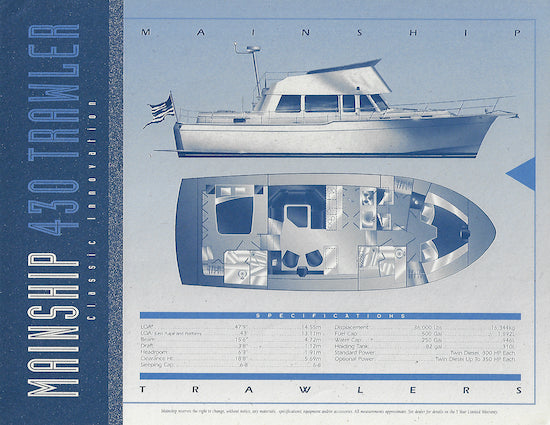 Mainship 430 Brochure (1999)