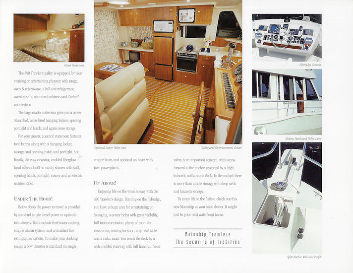 Mainship 390 Trawler Brochure