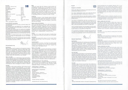 Hallberg-Rassy 31 Specification Brochure
